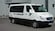 The front end of a late model Mecedes minivan
